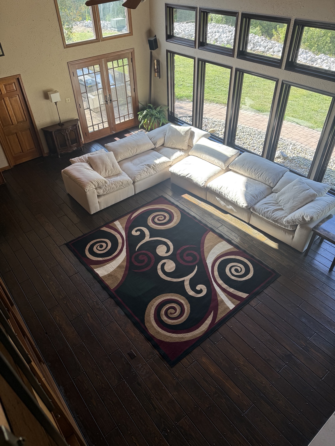 Clean living room furniture
