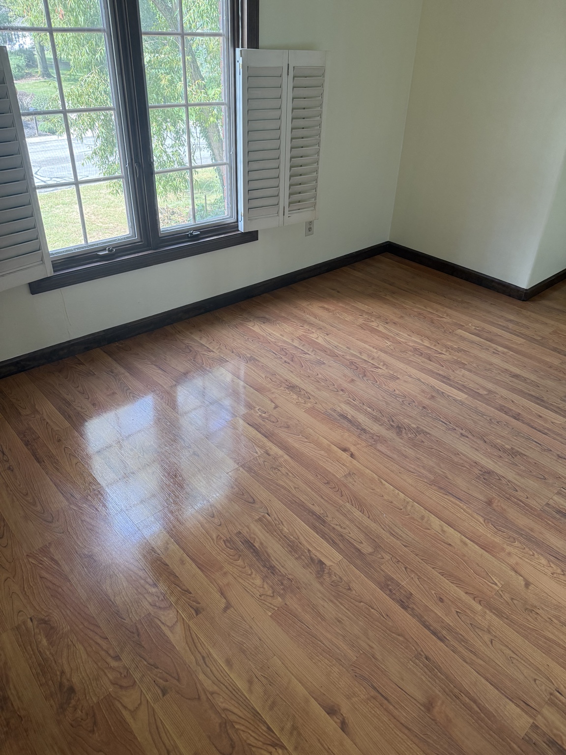 Clean empty room after move-out cleaning